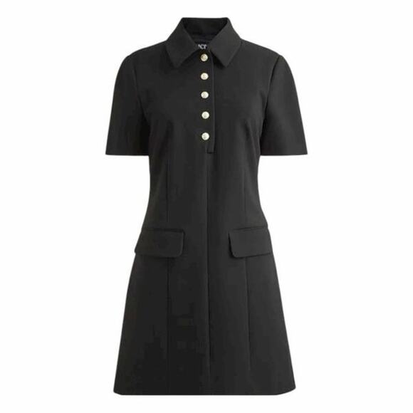 J. Crew Parc Dress Carrmen Four Season Stretch Stretch Black Size 4 Tall NWT